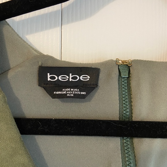 Bebe Faux Suede Long Sleeve Dress โ Size M - Picture 5 of 12